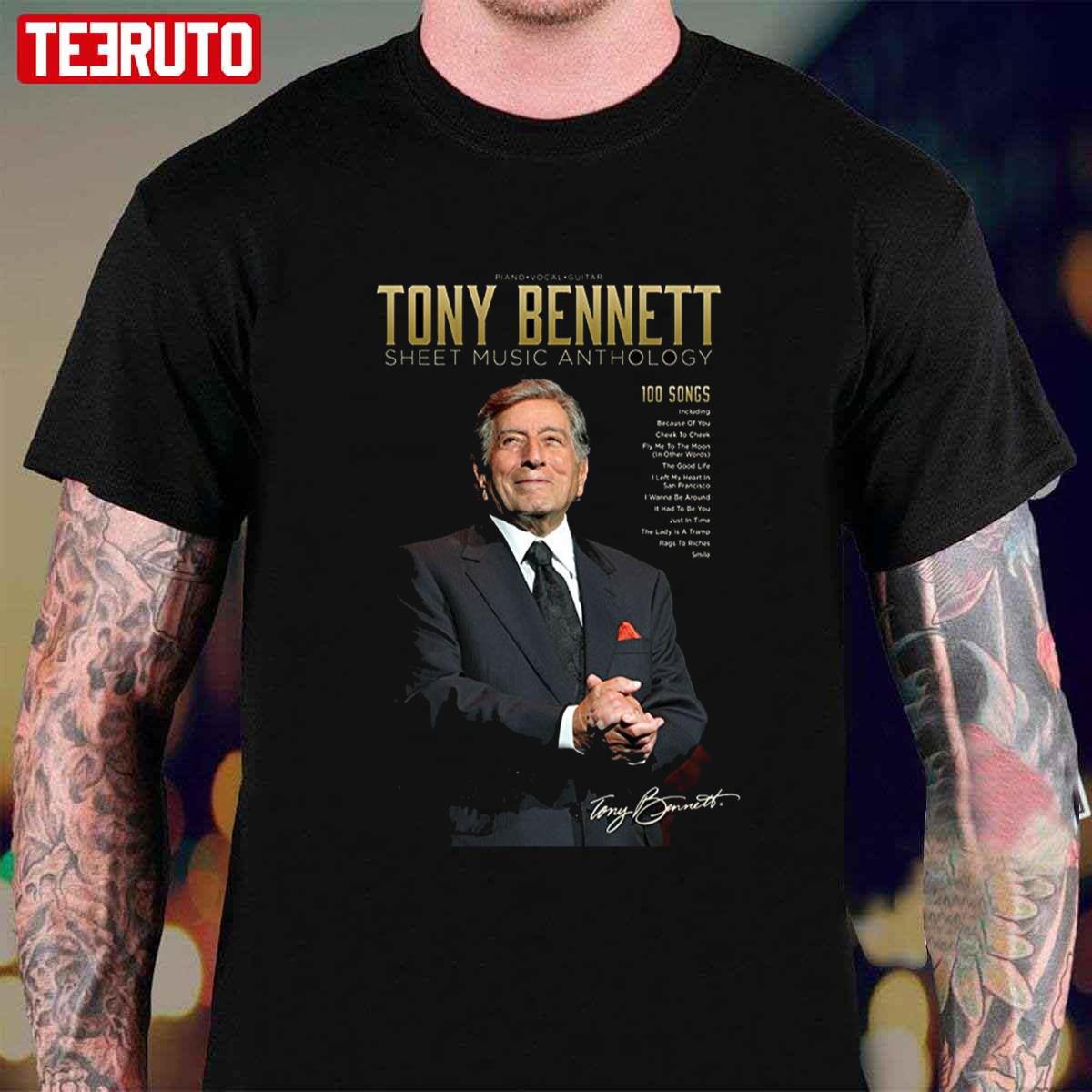 Tony Bennett Sheet Music Anthology Unisex T-Shirt