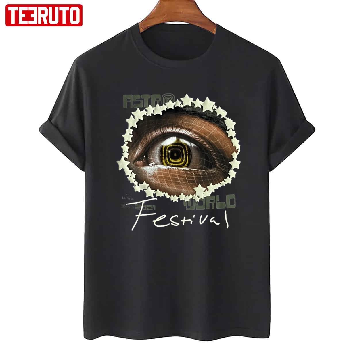 Travis Scott Astroworld Festival 2021 Open Your Eyes Puff Unisex T-Shirt