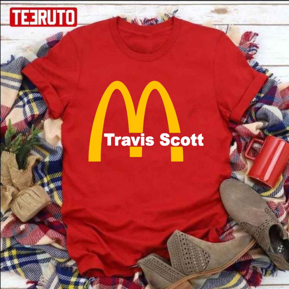 Travis Scott x McDonalds Collab Merch Unisex Sweatshirt