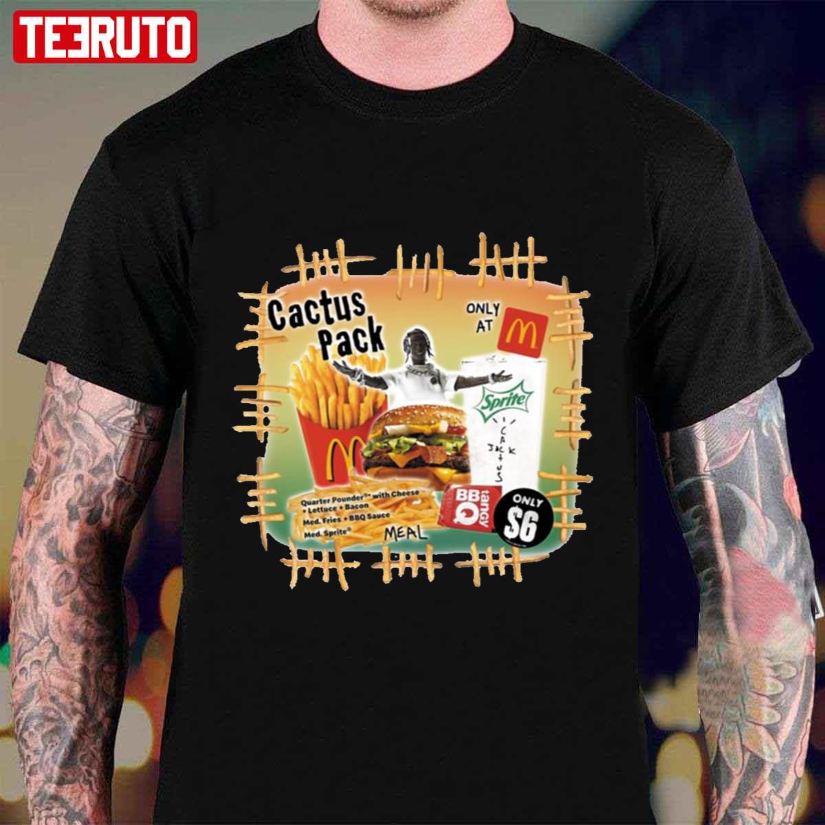Travis Scott x McDonalds Cactus Pack Vintage Bootleg Unisex T-Shirt