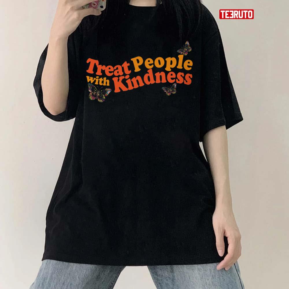 Treat People With Kindness Harry Styles Love On Tour 2021 TPWK Butterfly Unisex T-Shirt