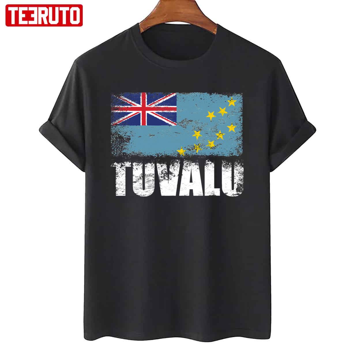 Tuvalu Flag Vintage Unisex T-Shirt