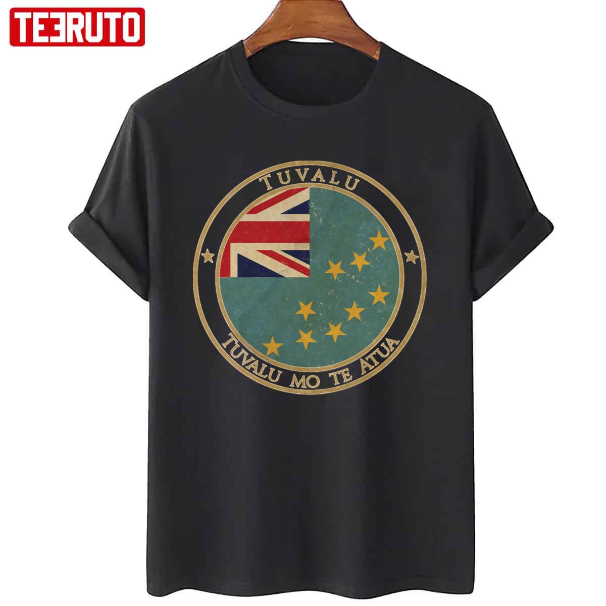 Tuvalu Oceania Oceanian Flag Vintage Unisex T-Shirt