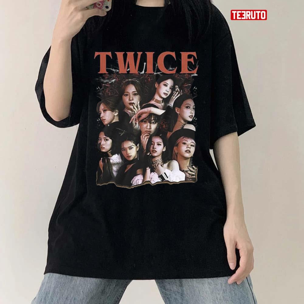 Twice Shirt K-pop Girl Group Bootleg Vintage Style T-Shirt