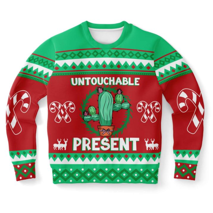Untouchable Present Ugly Christmas Wool Knitted Sweater