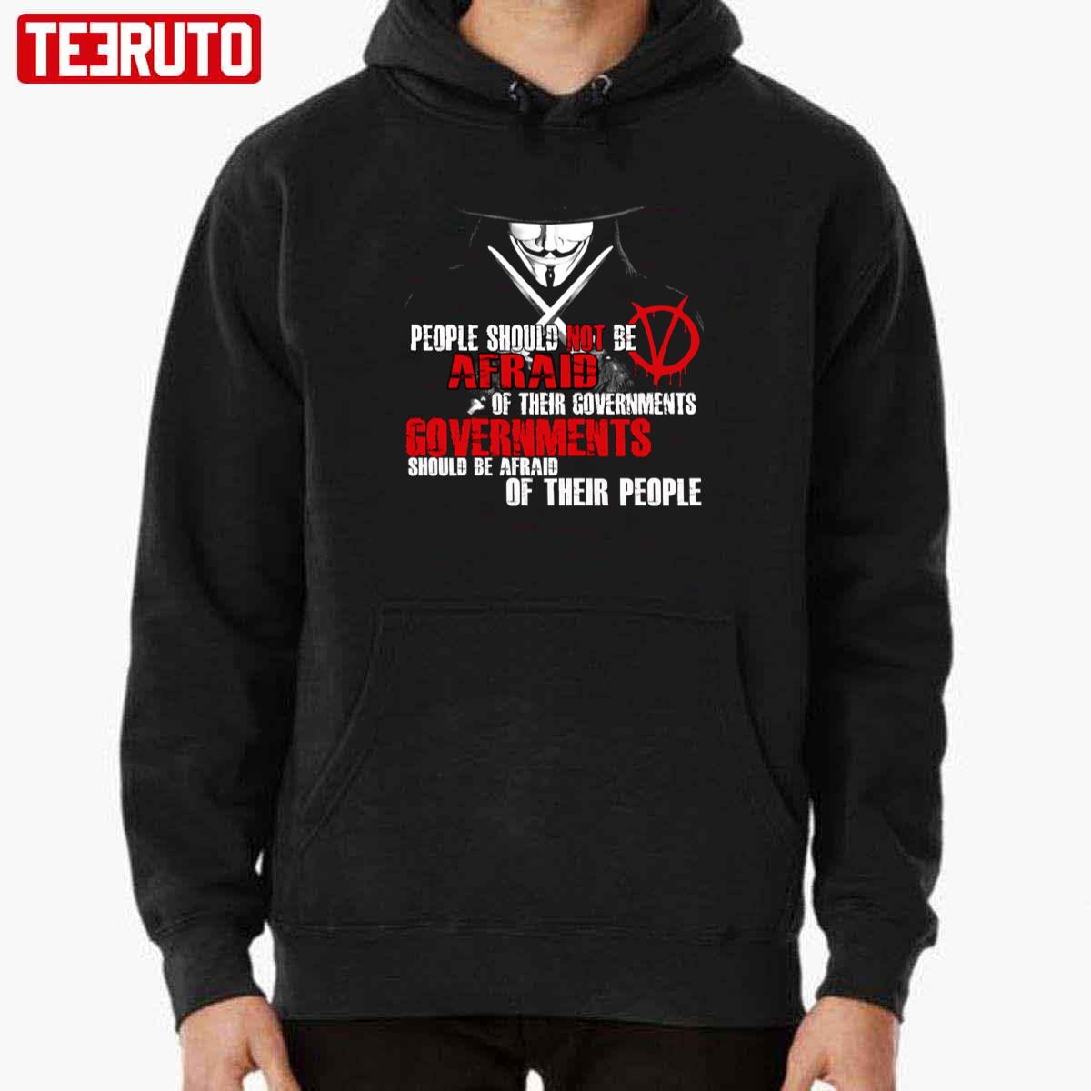 V For Vendetta Guy Fawkes Conspiracy Quote Unisex Hoodie