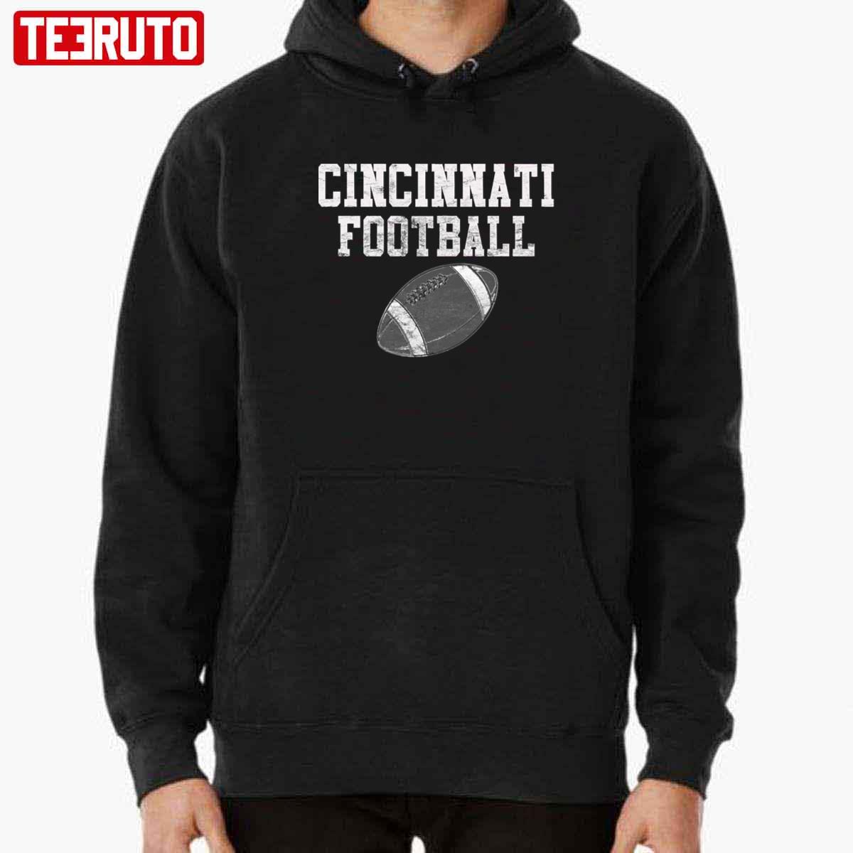 Vintage Cincinnati Football Unisex T-Shirt Hoodie