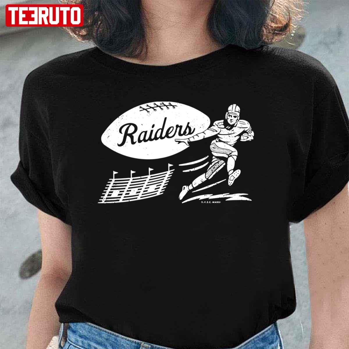 Vintage Football Oakland Raiders White Unisex T-Shirt