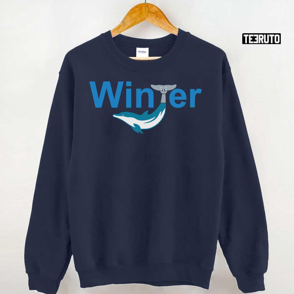 Winter Dolphin Unisex Sweatshirt