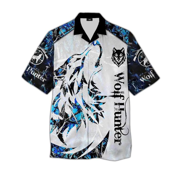 Wolf Hunter 3D Hawaii Shirt
