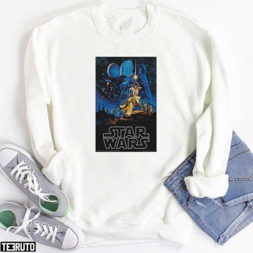1977 Star Wars Movie Poster New Cotton T-Shirt