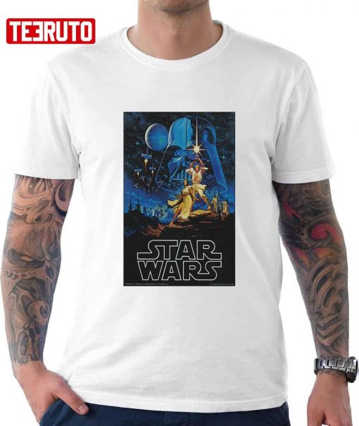 1977 Star Wars Movie Poster New Cotton T-Shirt