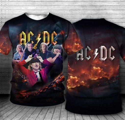Ac Dc Music Band 3d T Shirt
