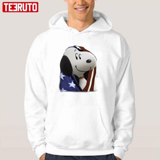 American Flag In Snoopy 4th Of July T-Shirt