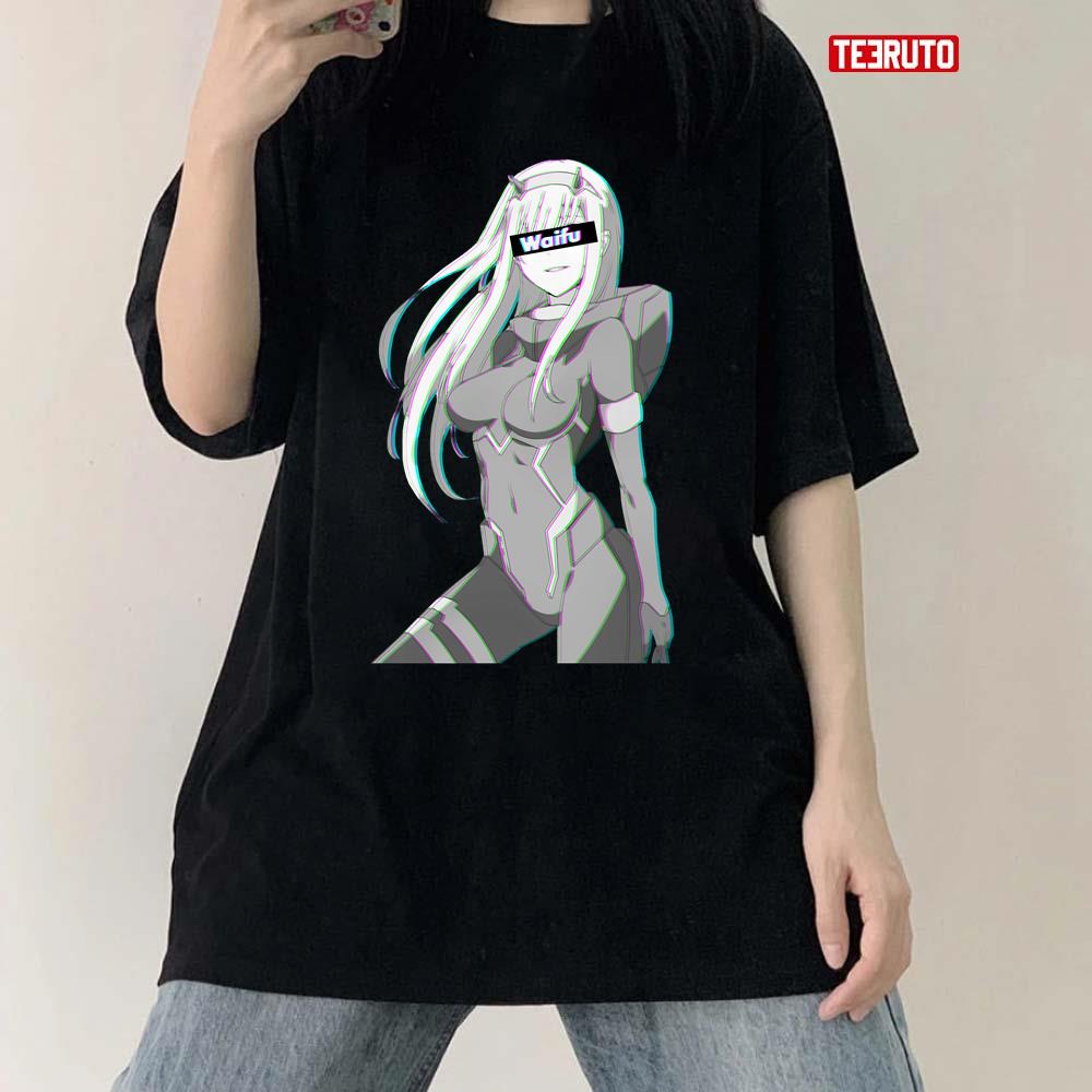 Zero Two Japanese Anime Jersey Long Sleeve T Shirt-Bawle