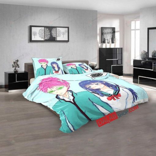 Anime Saiki Kusuo 3D Bedding Set