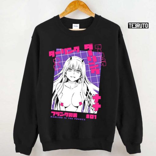 Anime Zero Two Waifu Censored Unisex T-Shirt