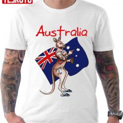 Australia Flag Kangaroo Unisex T-Shirt