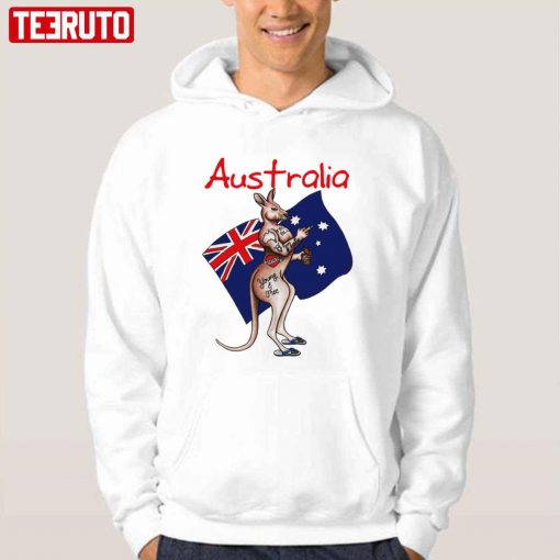 Australia Flag Kangaroo Unisex T-Shirt