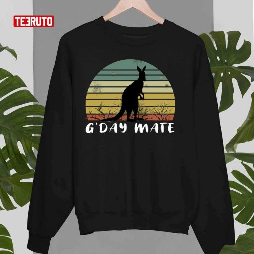 Australia G’day Mate Vintage Funny Kangaroo T-Shirt