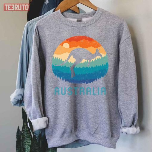 Australia Kangaroo Retro Unisex Sweatshirt