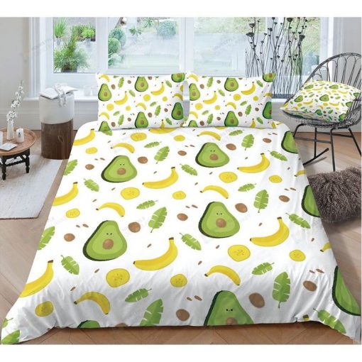 Avocado Banana And Kiwi Bedding Set