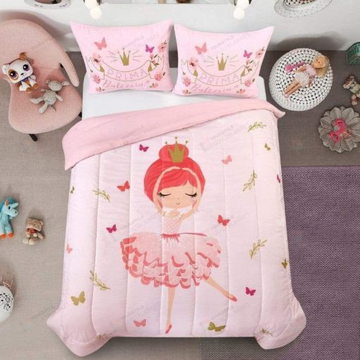 Ballerina Ballet Baby Girl Pink Dancing Bedding Set