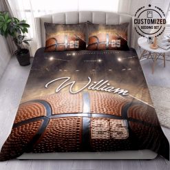 Basketball Court Vintage Bedding Set