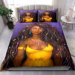 Beautiful Black Girl Bedding Set