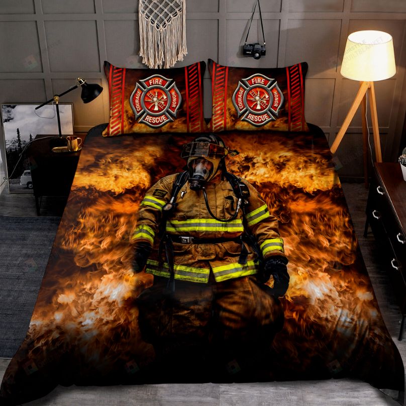 Brave Firefighter Bedding Set Teeruto, King Size Firefighter Bedding