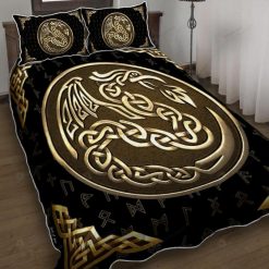 Celtic Dragon Quilt Bedding Set