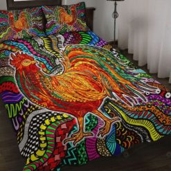 Chicken Colorful Style Quilt Bedding Set
