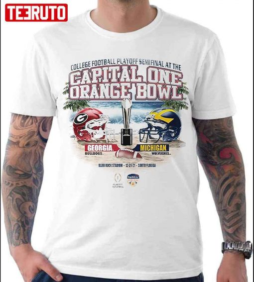 College Football Playoff Semifinal Georgia Vs Michigan 2021 Unisex T-Shirt