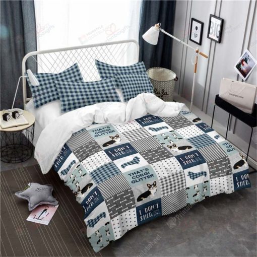 Corgi Glitter Bedding Set