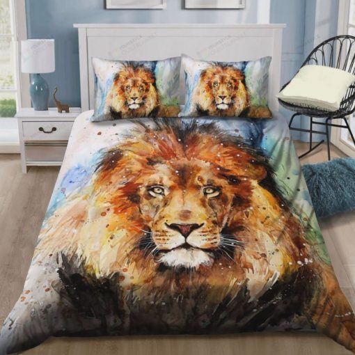 Crazy Lion Art Bedding Set