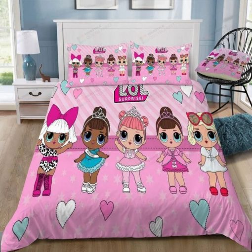 Cute Pink L.O.L Surprise Kids Bedding Set