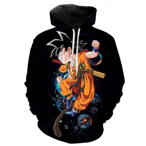 DBZ Pullover Streetwear Cartoon Anime 3d Hoodie