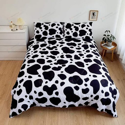 Dairy Cow Skin Print Pattern Bedding Set