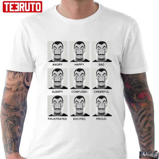 Dalí Emotions Money Heist Mask Unisex T-Shirt