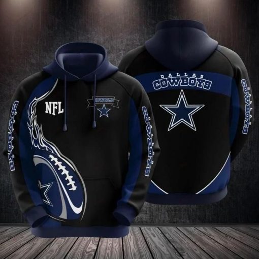 Dallas Cowboys Nfl Balls 3d Print Hoodie 3d Hoodie