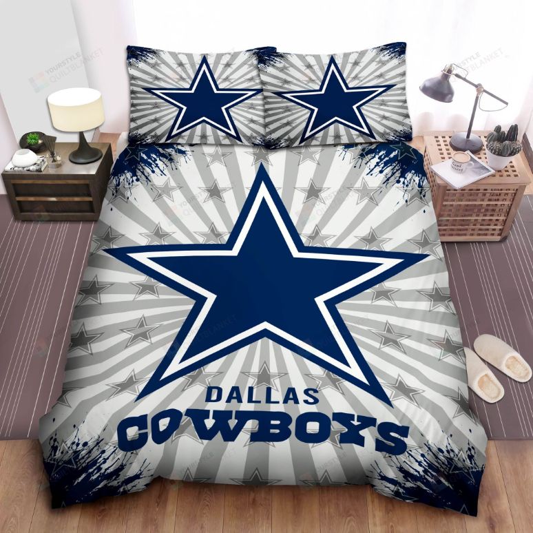 Dallas Cowboys Star Logo Bedding Set, Dallas Cowboys Duvet Cover Set