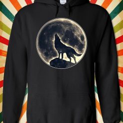 Dark Shadows Wolf Moon Rising Funny Unisex  Hoodie