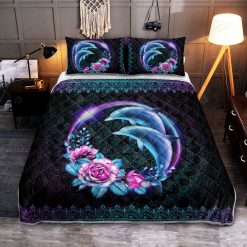 Dolphin – Rainbow Love Quilt Bedding Set