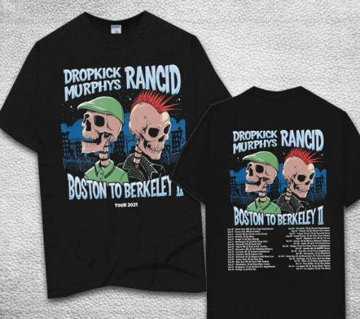 Dropkick Murphys Rancid Boston To Berkeley Unisex T-Shirt