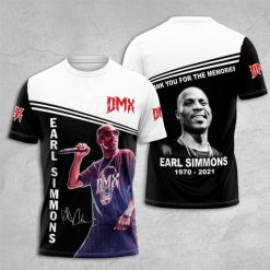 Earl Dmx Simmons Rapper 51th Anniversary 1970 2020 Signature Custom Shirt Gift For Fan 3d T Shirt