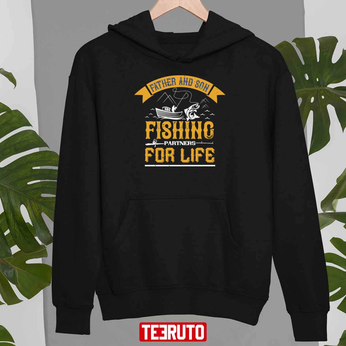 Father And Son Fishing Partners For Life Camping T-Shirt