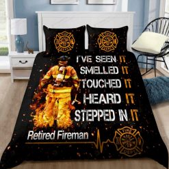 Firefighter Retired Fireman Bedding Set