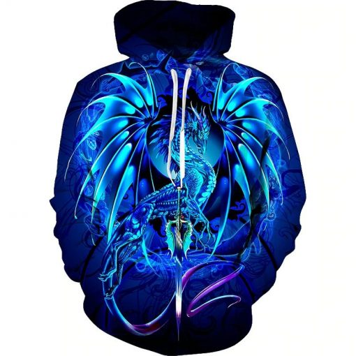 Flying Dagon Graphic 3D Hoodie