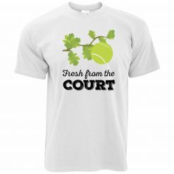 Fresh From The Court Slogan Wimbledon Sports Ball T-Shirt