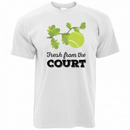 Fresh From The Court Slogan Wimbledon Sports Ball T-Shirt